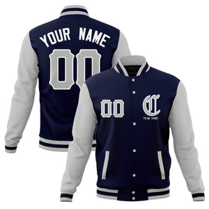 Custom Full-Snap Varsity Bomber Baseball Jackets Personalized Coats