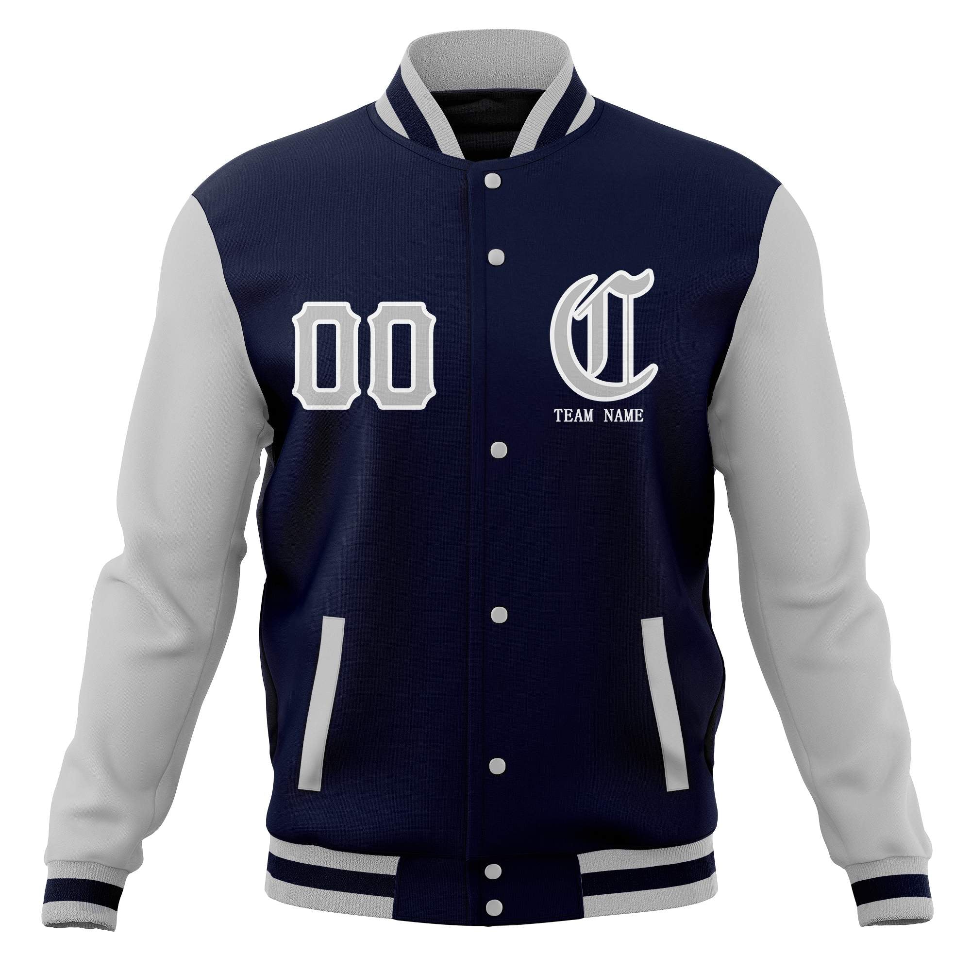 Vestes de baseball Bomber Varsity personnalisées à bouton-pression complètes, manteaux personnalisés