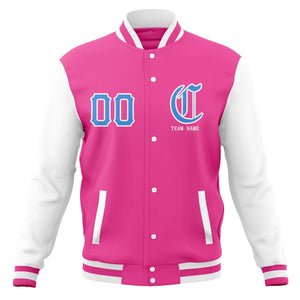 Custom Full-Snap Varsity Letterman Baseball Jackets Personalized Cotton Blend Coats