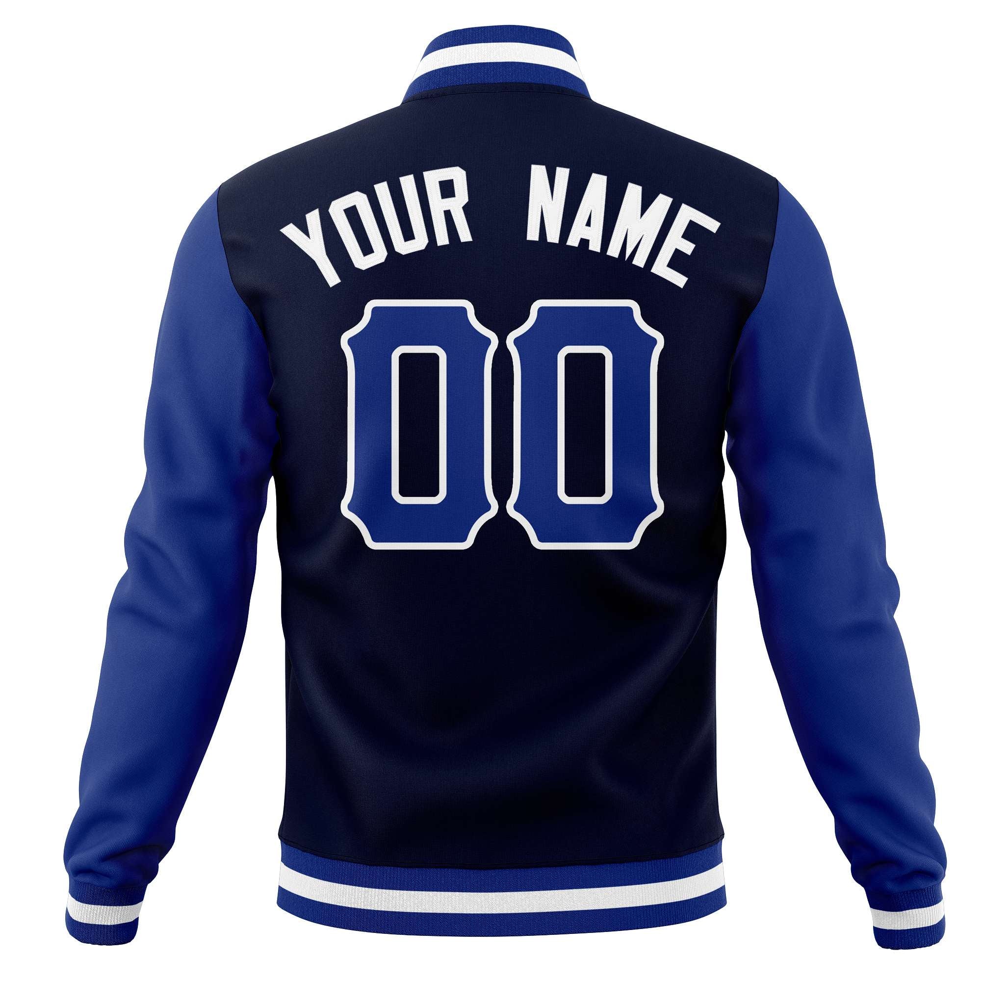 Custom Full-Snap Varsity Bomber Baseball Jackets Stitched Name Number