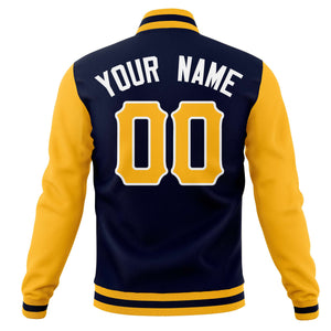 Custom Full-Snap Varsity Bomber Baseball Jackets Personalized Coats Stitched Name Number