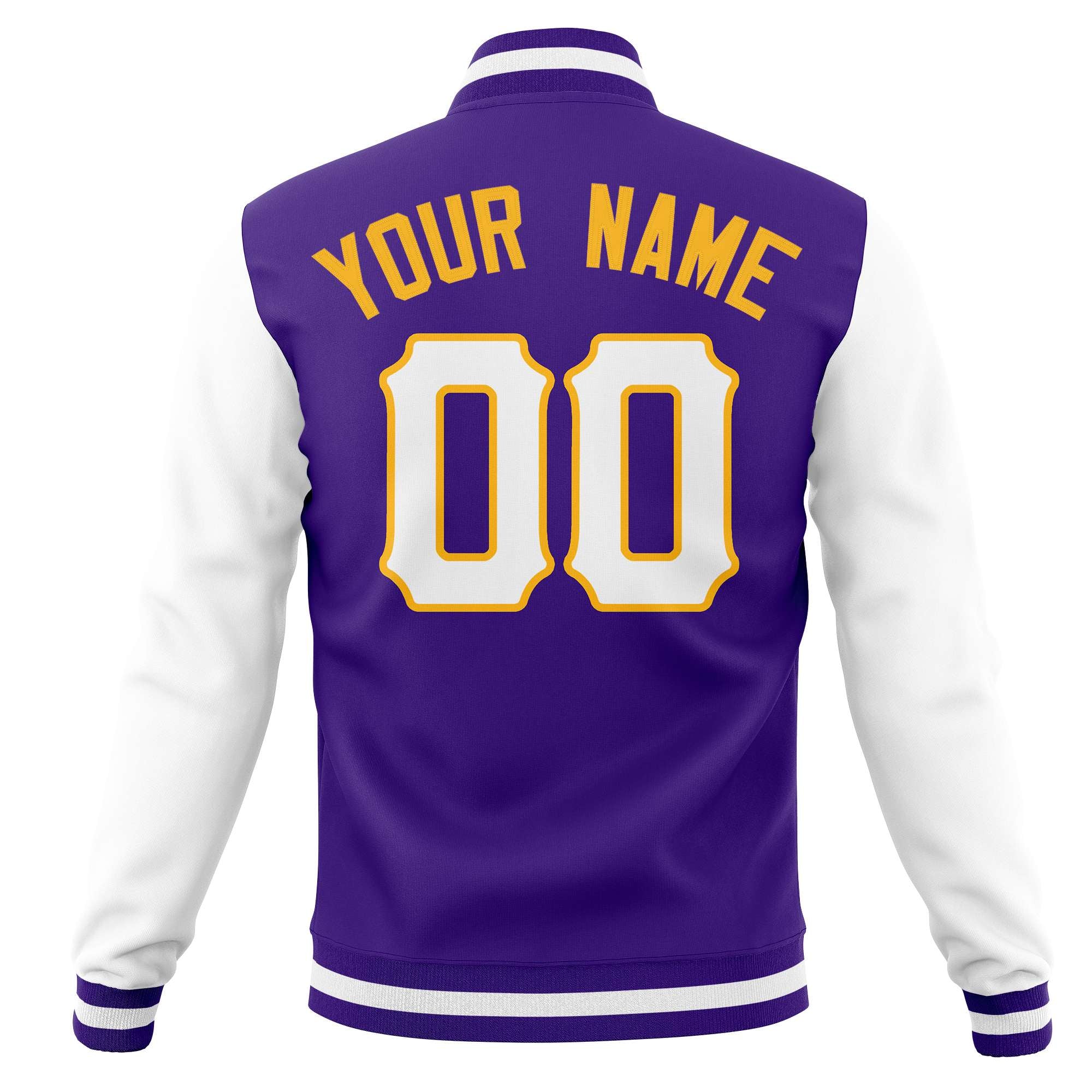 Custom Full-Snap Varsity Bomber Baseball Jackets Stitched Name Number