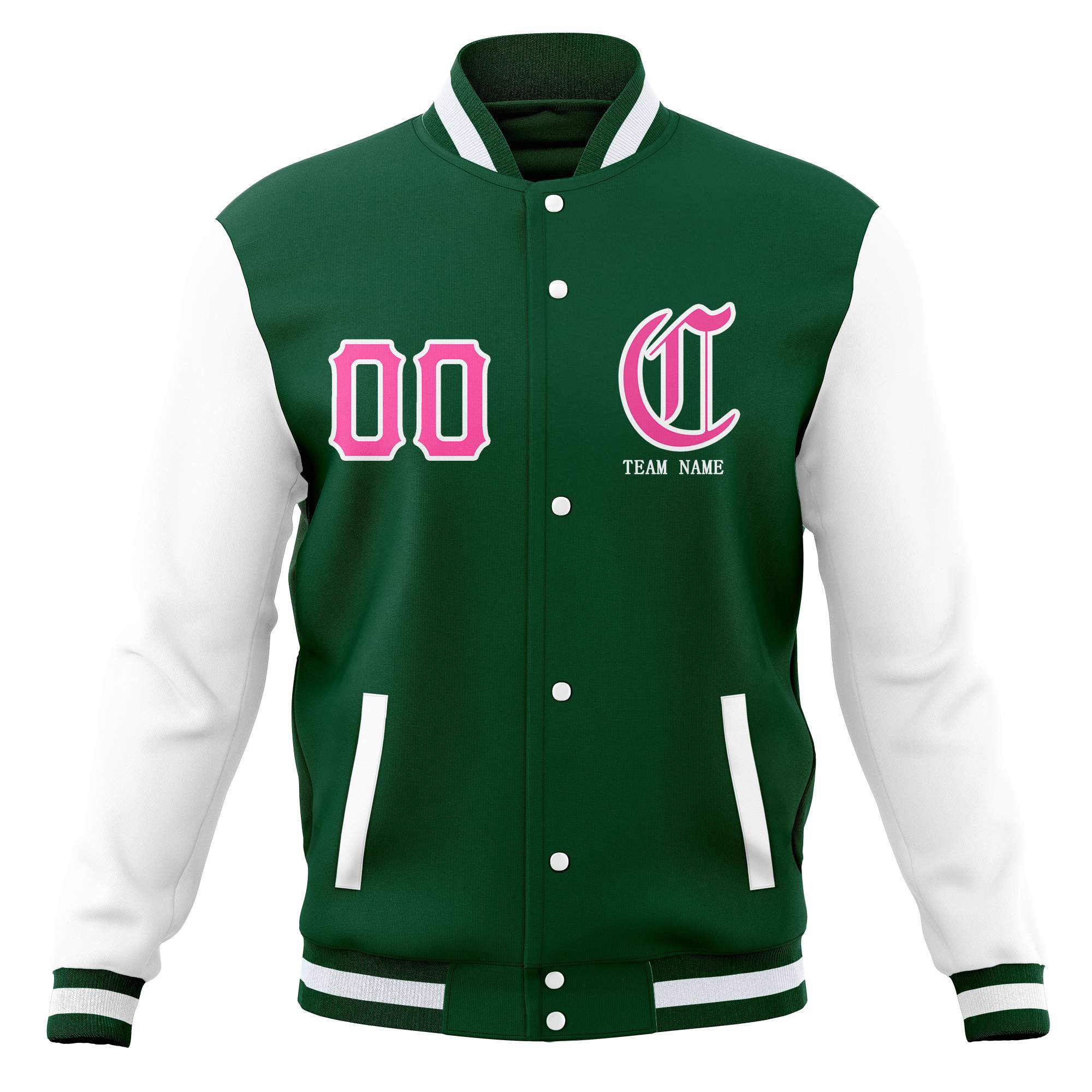 Vestes de baseball Bomber Varsity personnalisées à bouton-pression complètes, manteaux personnalisés