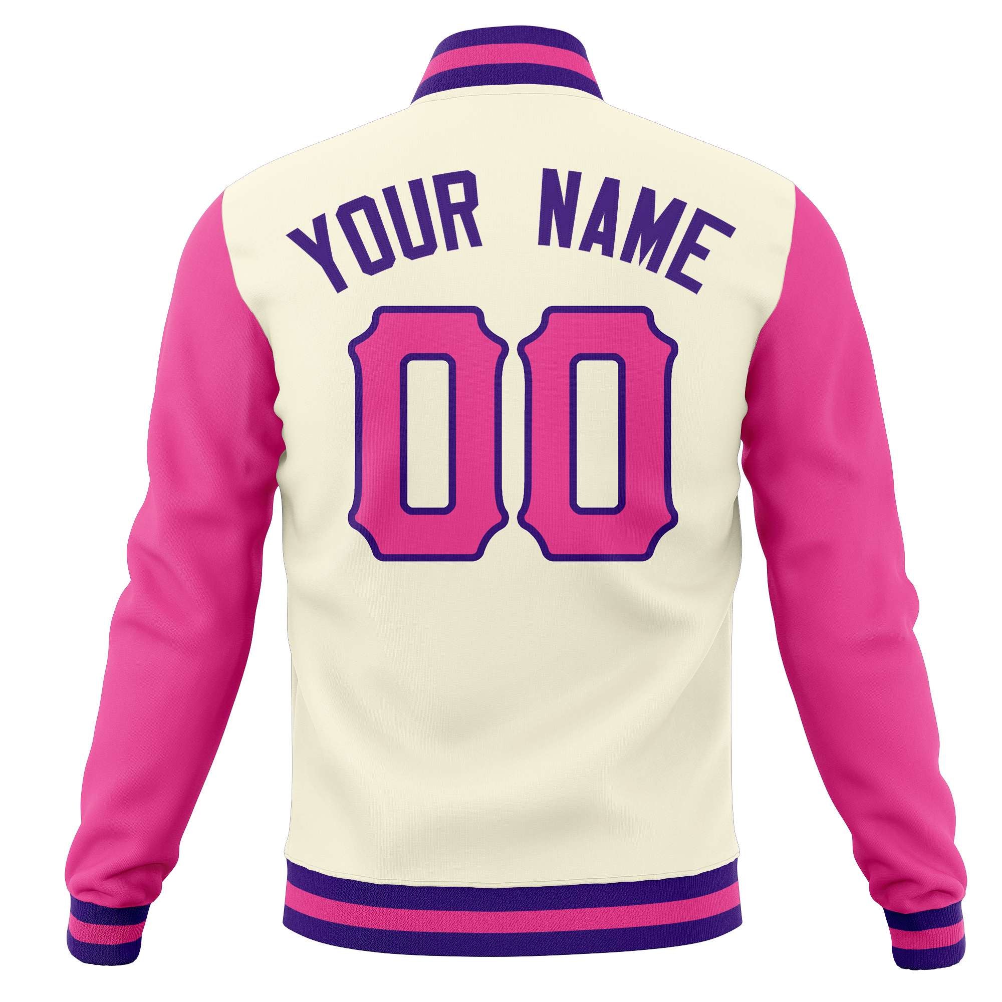 Custom Full-Snap Varsity Letterman Baseball Jackets Personalized Cotton Blend Coats