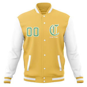 Custom Full-Snap Varsity Letterman Baseball Jackets Personalized Cotton Blend Coats