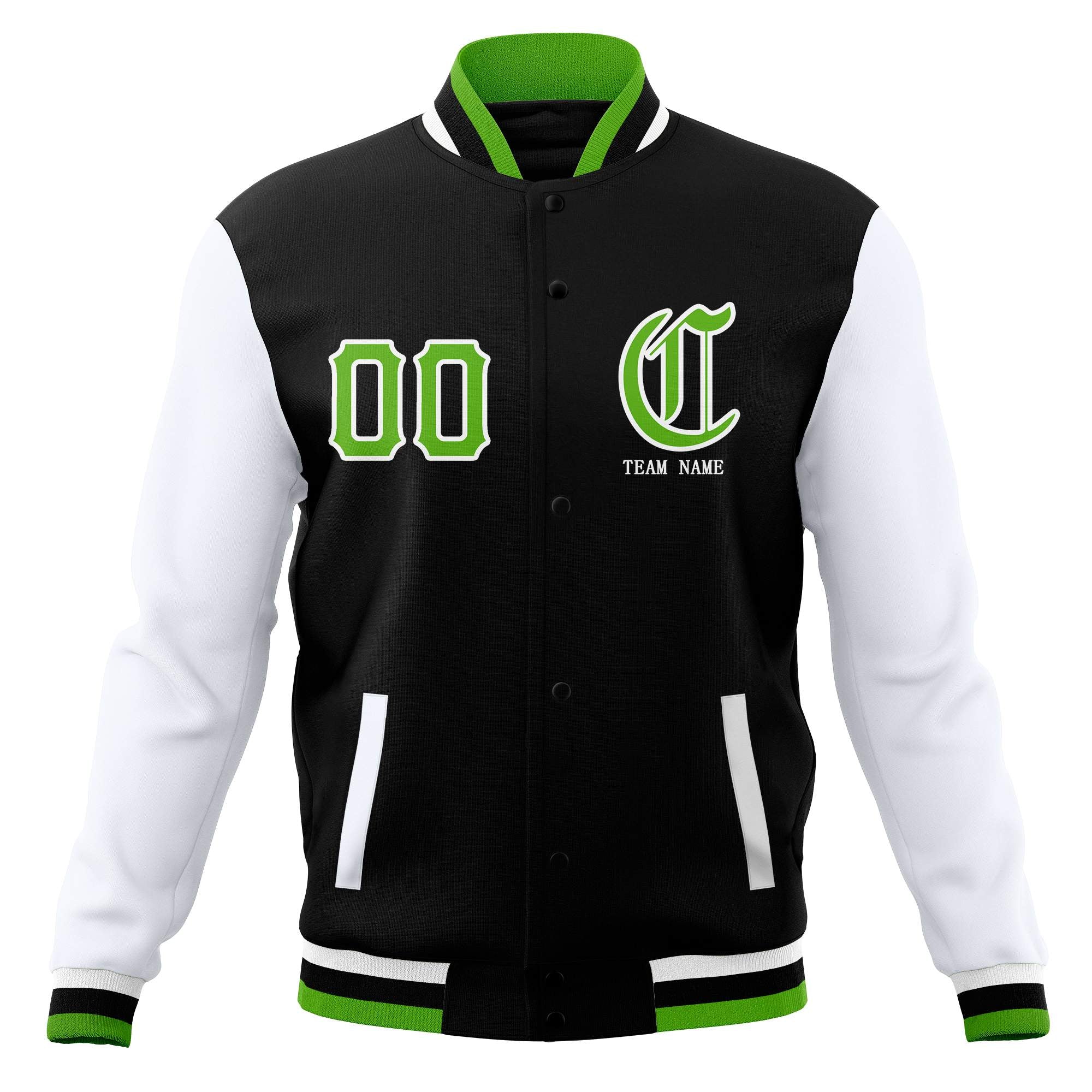 Custom Full-Snap Varsity Letterman Jackets Personalized Baseball Coats