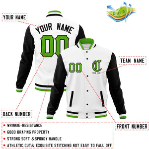 Custom Full-Snap Varsity Bomber Baseball Jackets Personalized Coats