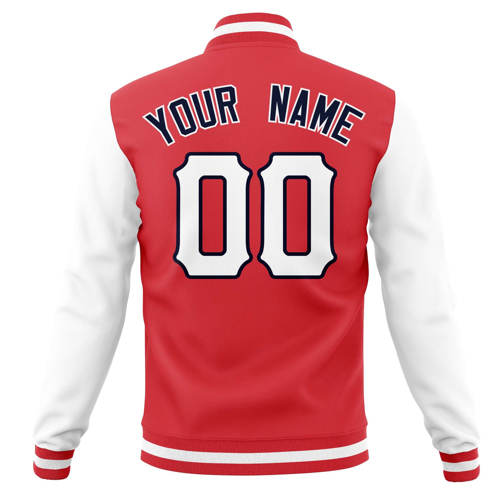 Custom Full-Snap Varsity Bomber Baseball Jackets Stitched Name Number