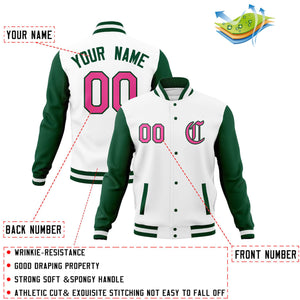 Custom Men's Full-Snap Baseball Coats Varsity Letterman Jackets