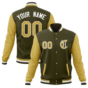 Custom Varsity Letterman Baseball Jackets Personalized Full-Snap Stitched Coats for Men Women