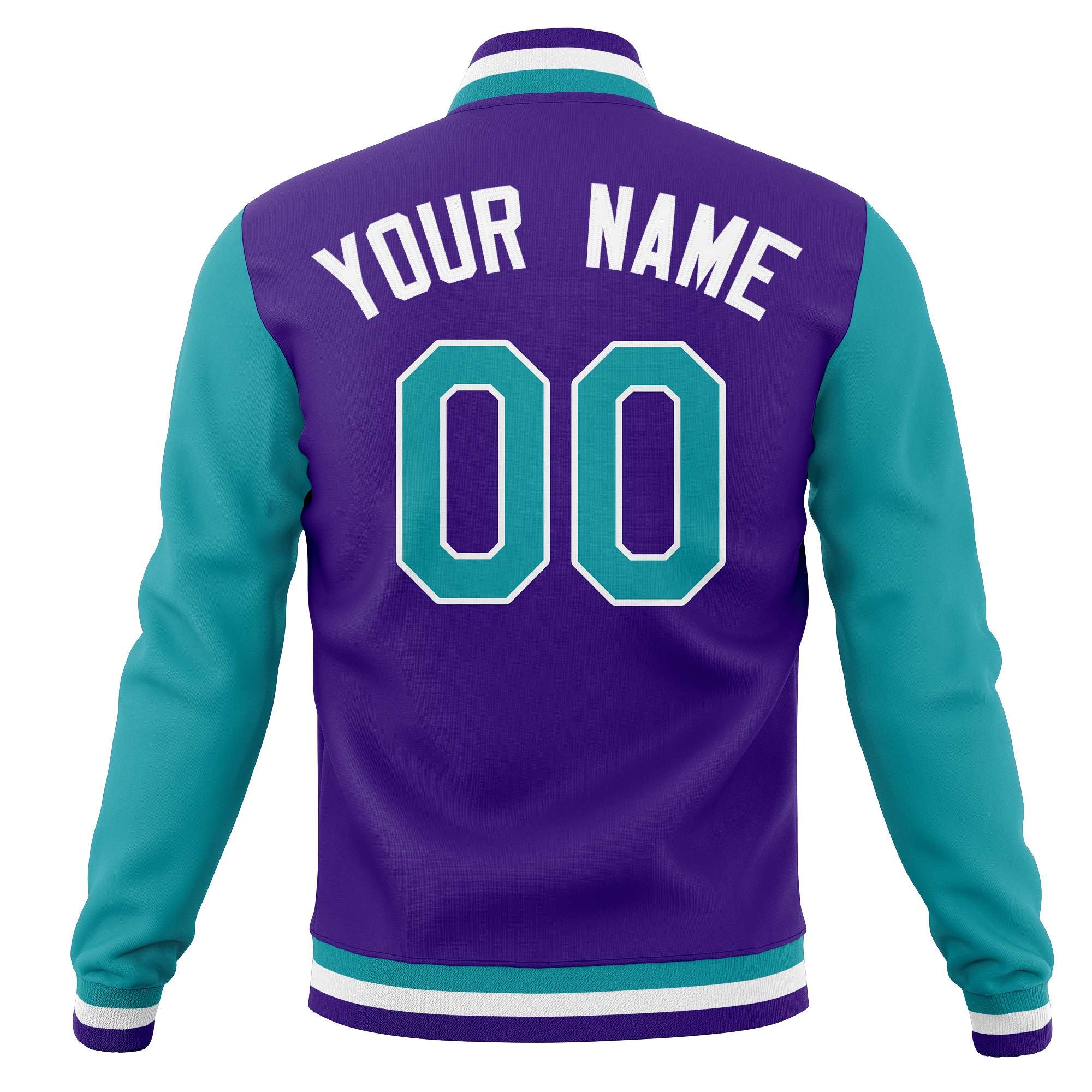 Custom Varsity Letterman Baseball Jackets Personalized Full-Snap with Raglan Sleeves