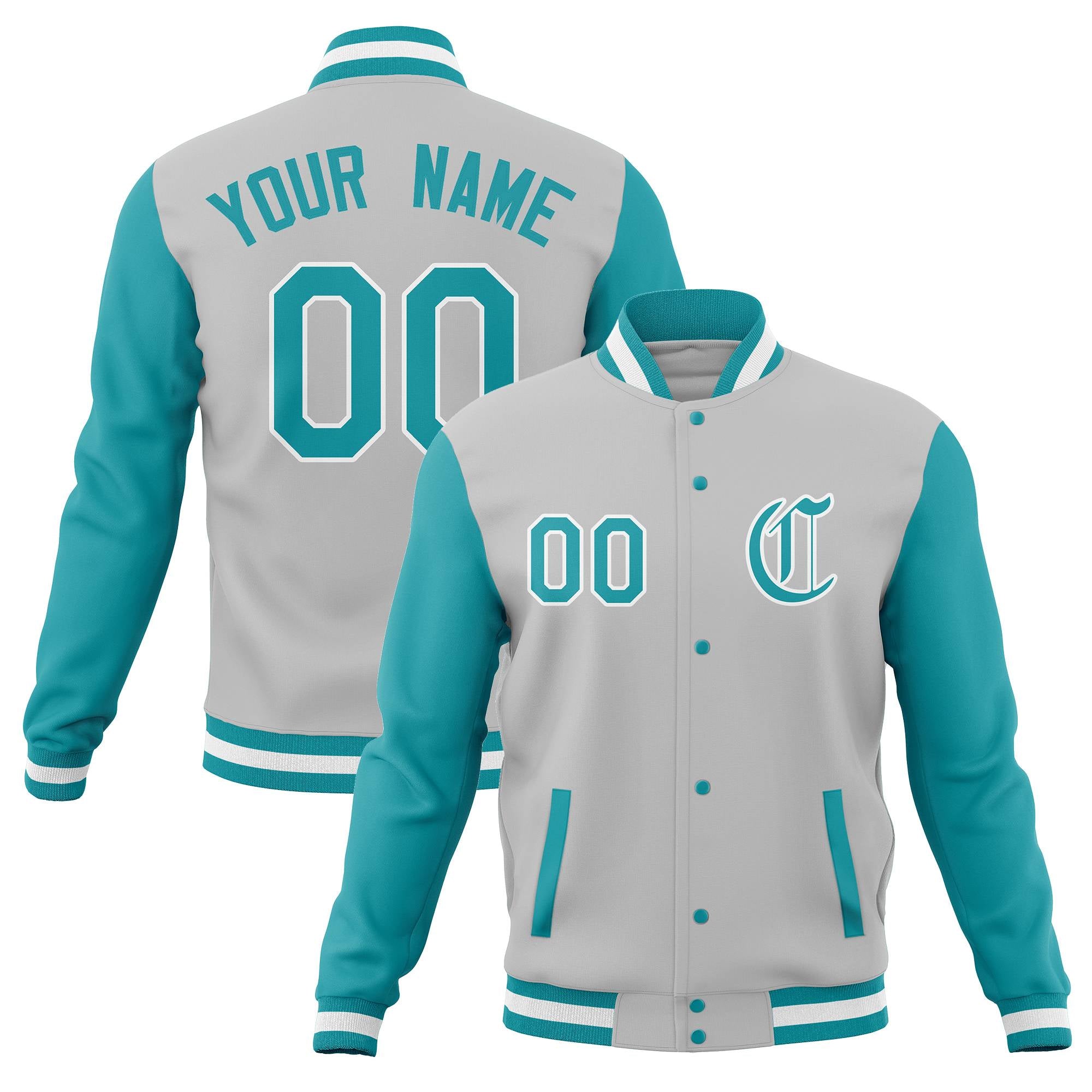 Custom Varsity Letterman Baseball Jackets Personalized Full-Snap Stitched Coats for Adults