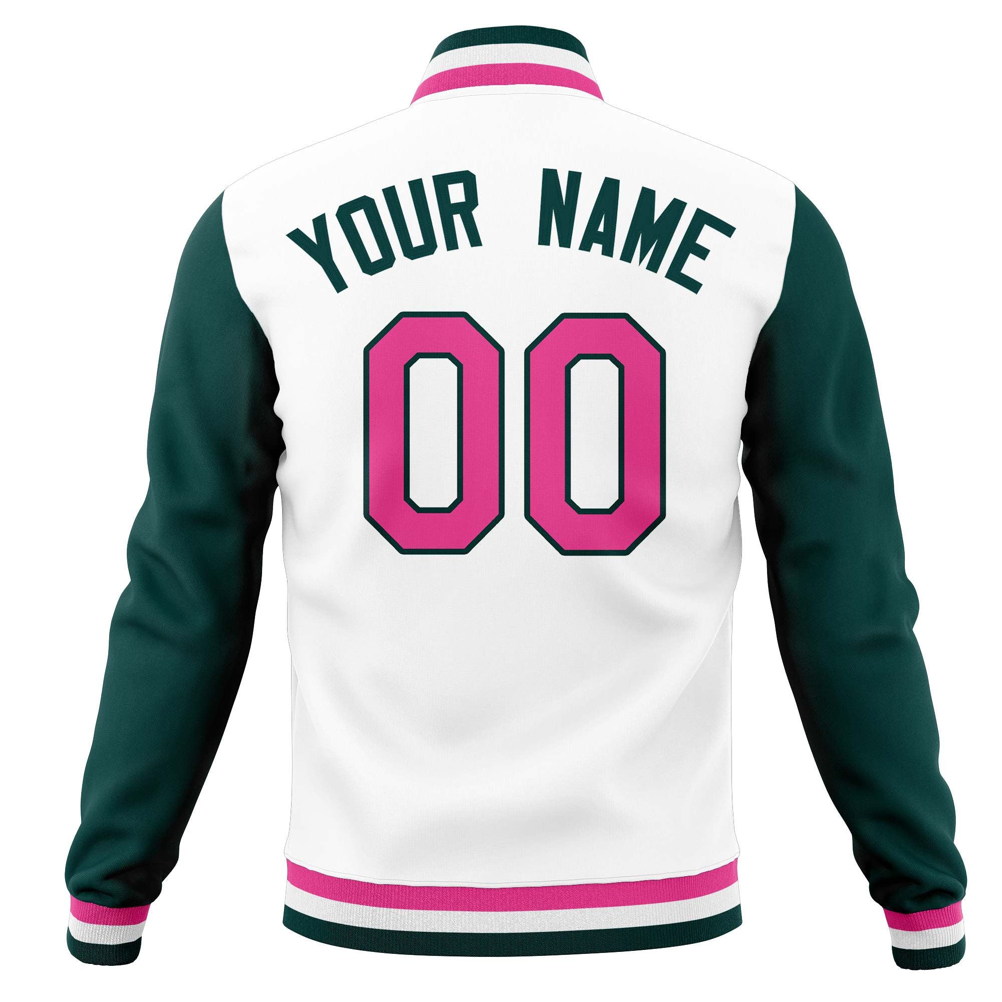 Custom Full-Snap Baseball Coats Personalized Varsity Letterman Jackets with Raglan Sleeves