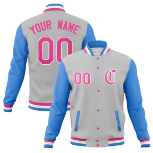 Custom Varsity Letterman Baseball Jackets Personalized Full-Snap Stitched Coats for Men Women