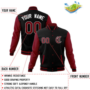 Custom Men's Full-Snap Baseball Coats Varsity Letterman Jackets