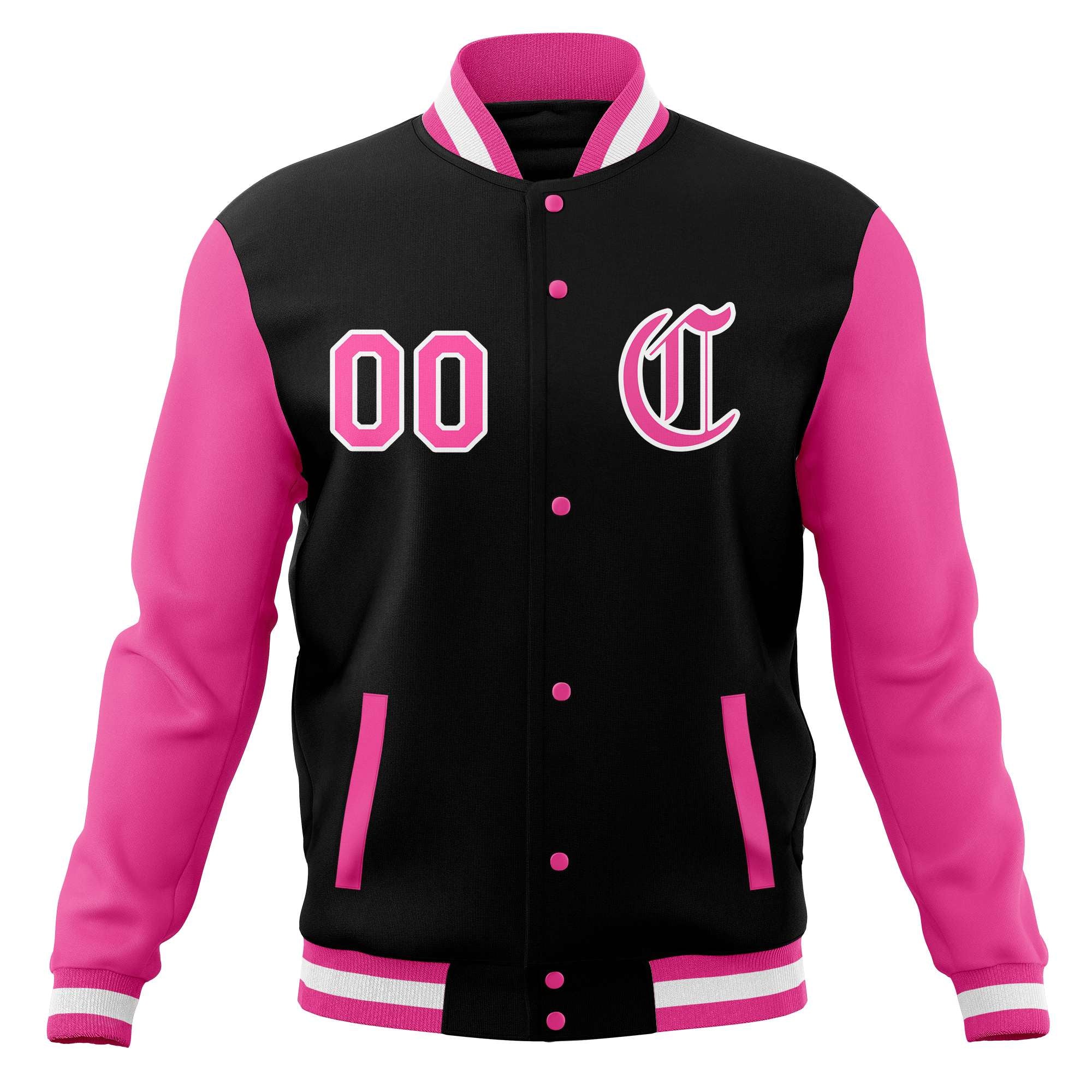 Custom Full-Snap Baseball Coats Raglan Sleeves Varsity Letterman Jackets