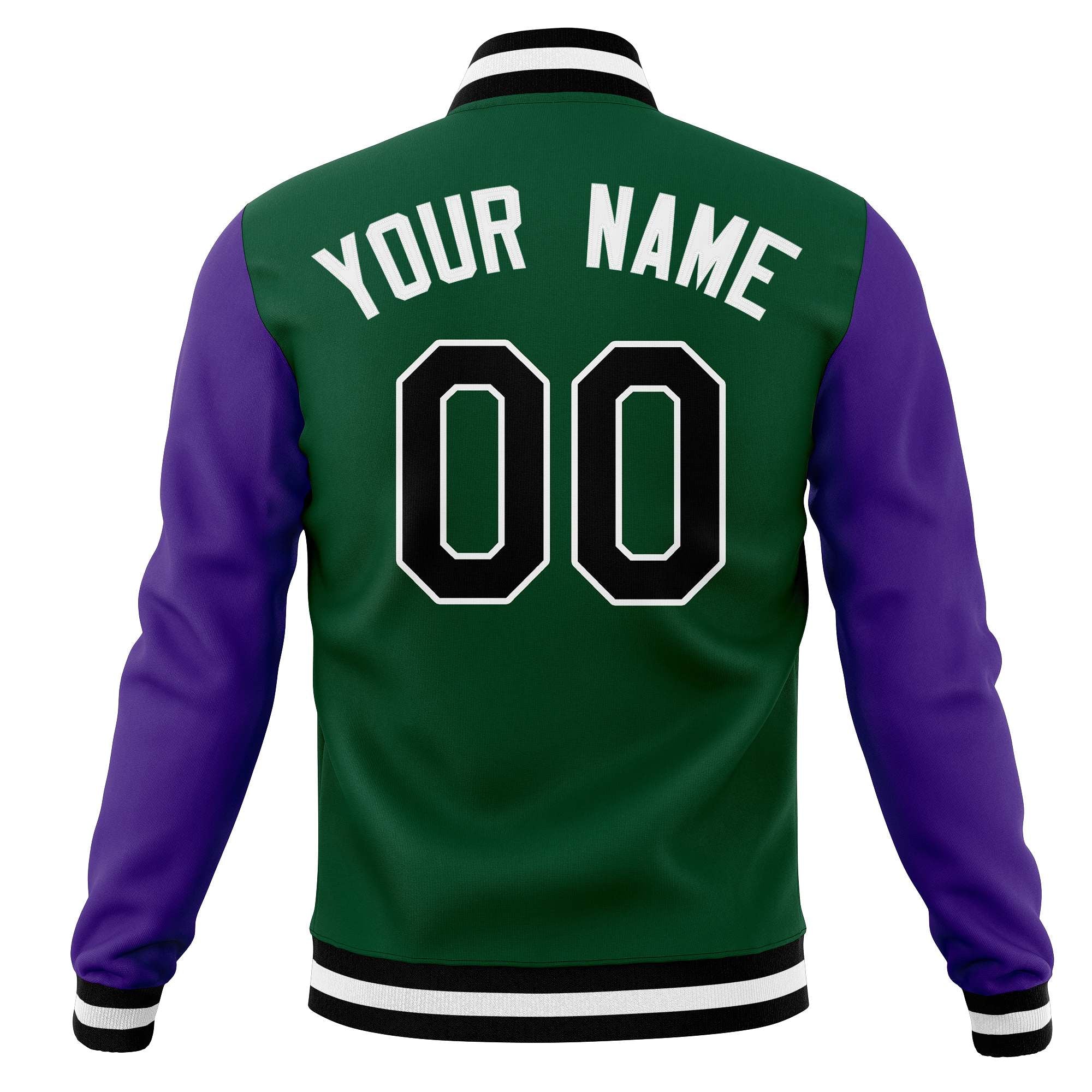 Custom Full-Snap Baseball Coats Raglan Sleeves Varsity Letterman Jackets