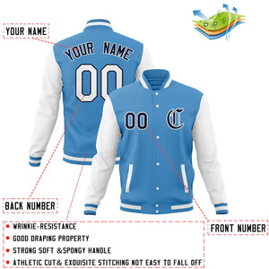 Custom Men's Full-Snap Baseball Coats Varsity Letterman Jackets