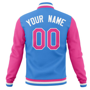 Custom Full-Snap Baseball Coats Raglan Sleeves Varsity Letterman Jackets