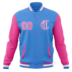 Custom Full-Snap Baseball Coats Raglan Sleeves Varsity Letterman Jackets