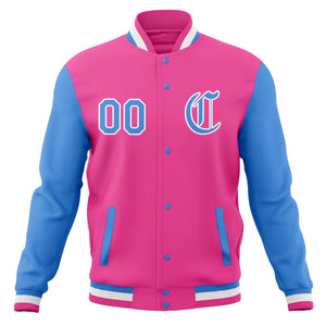 Custom Full-Snap Baseball Coats Raglan Sleeves Varsity Letterman Jackets