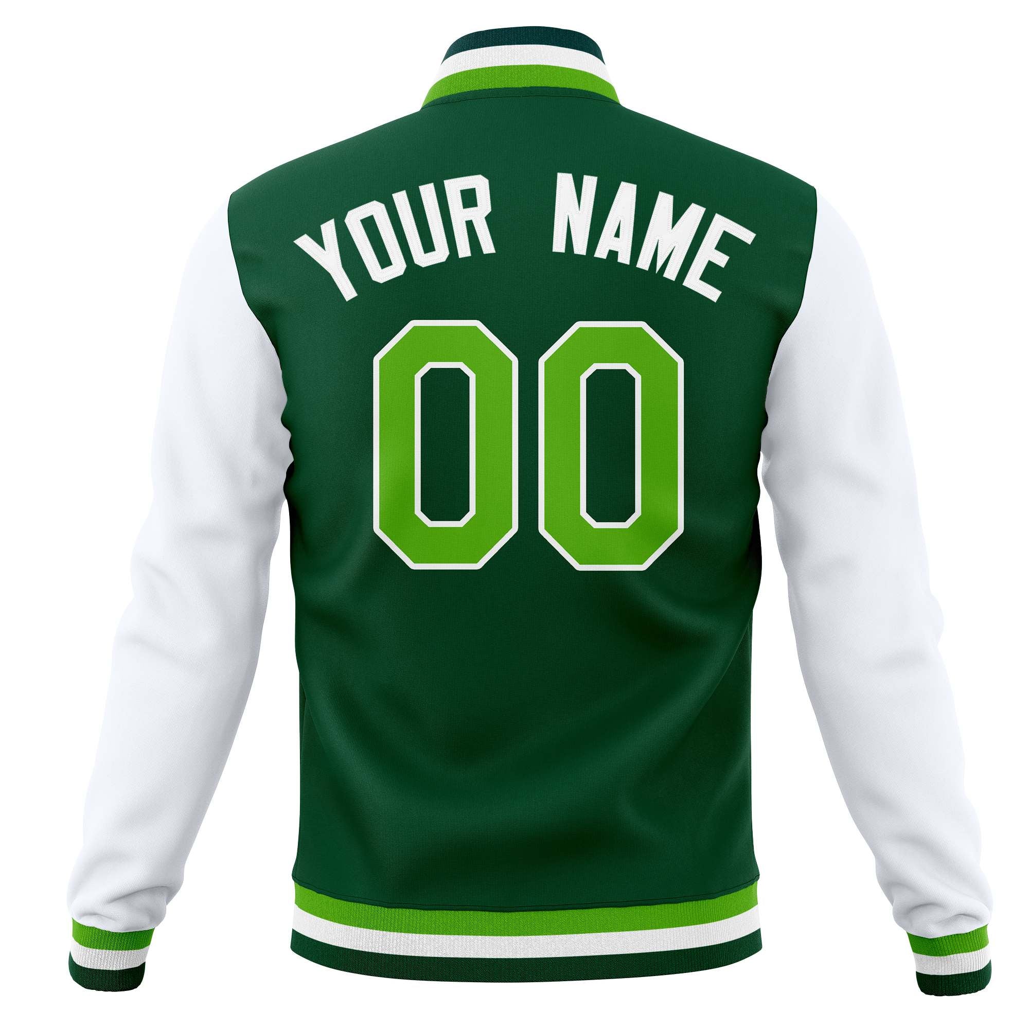 Custom Full-Snap Baseball Coats Personalized Varsity Letterman Jackets with Raglan Sleeves