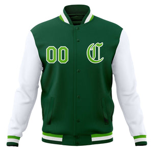 Manteaux de baseball personnalisés à bouton-pression Vestes Letterman universitaires personnalisées avec manches raglan