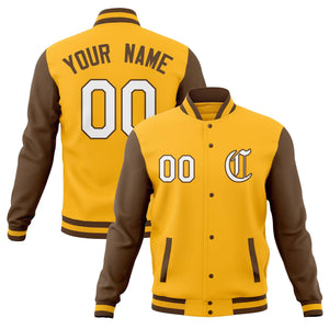 Custom Full-Snap Baseball Coats Raglan Sleeves Varsity Letterman Jackets