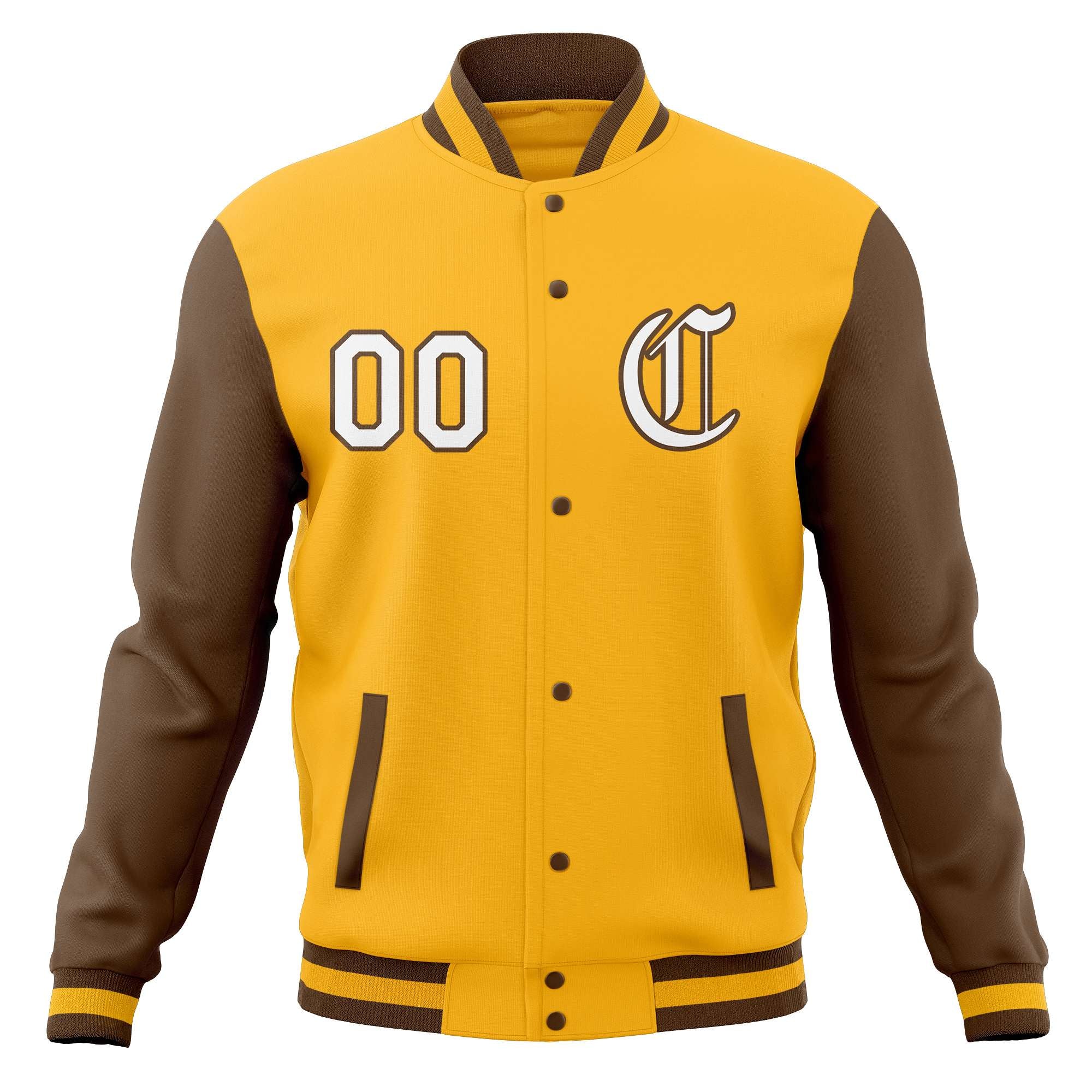 Custom Full-Snap Baseball Coats Raglan Sleeves Varsity Letterman Jackets