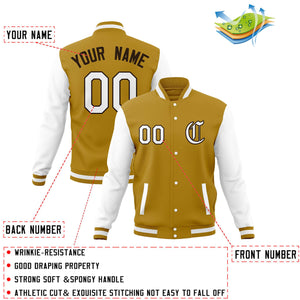 Custom Men's Full-Snap Baseball Coats Varsity Letterman Jackets