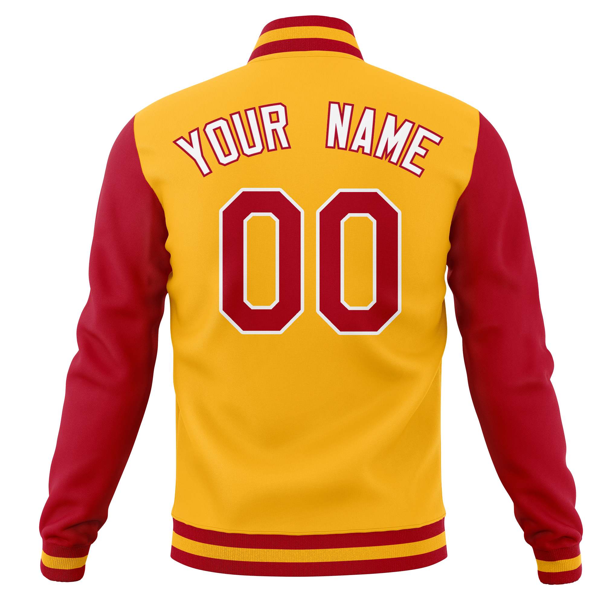 Custom Full-Snap Baseball Coats Personalized Varsity Letterman Jackets with Raglan Sleeves