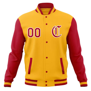 Manteaux de baseball personnalisés à bouton-pression Vestes Letterman universitaires personnalisées avec manches raglan