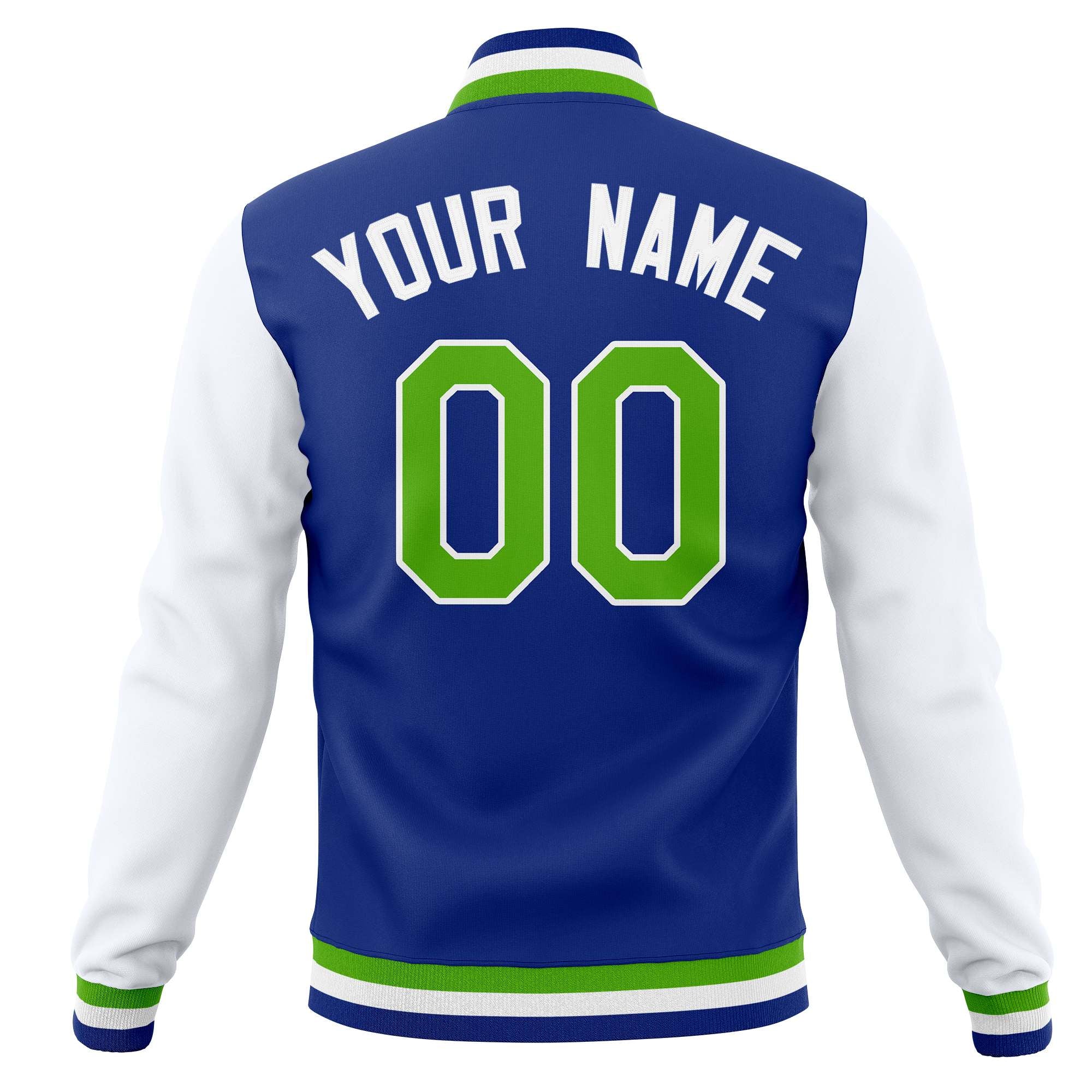 Custom Full-Snap Baseball Coats Raglan Sleeves Varsity Letterman Jackets