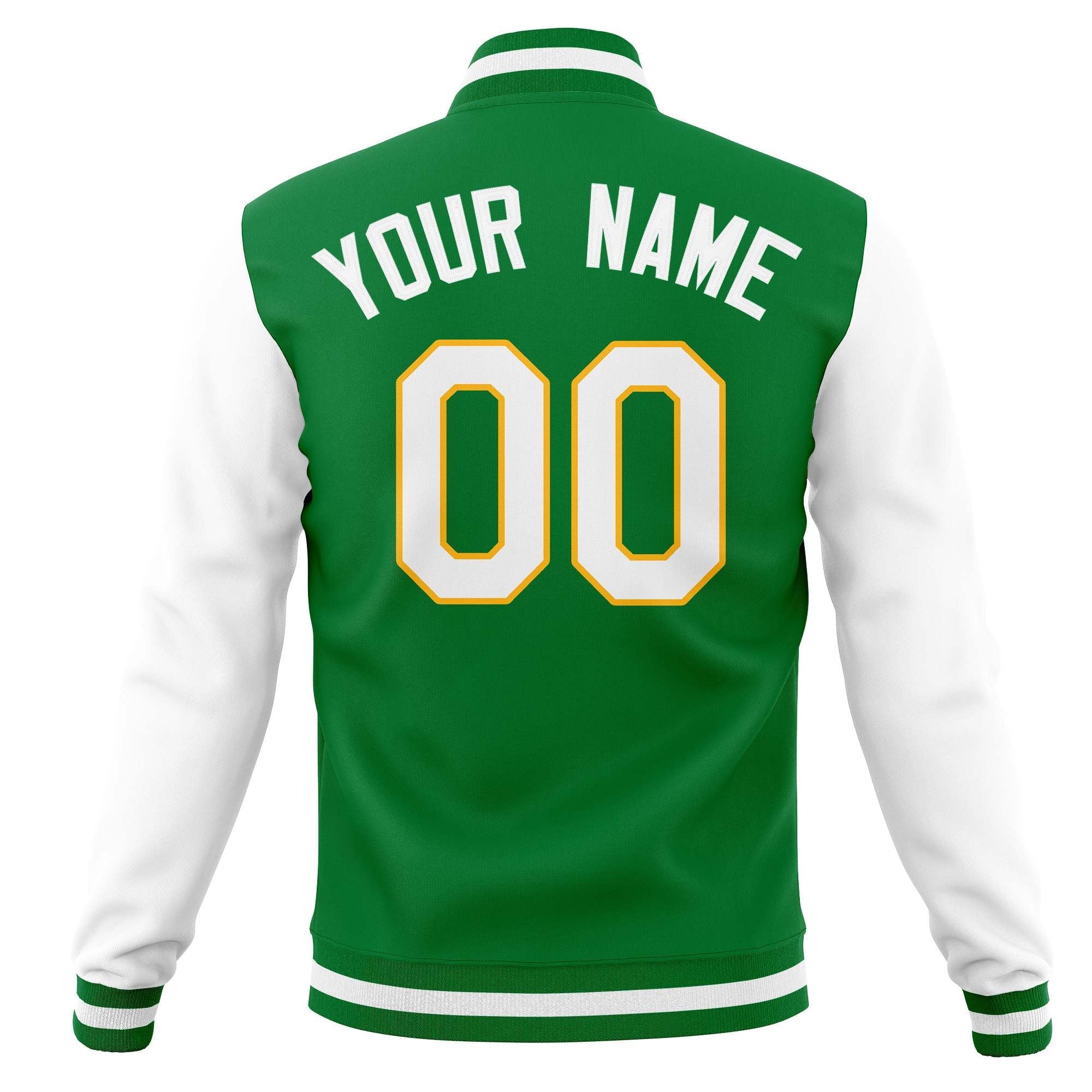 Custom Varsity Letterman Baseball Jackets Personalized Full-Snap with Raglan Sleeves