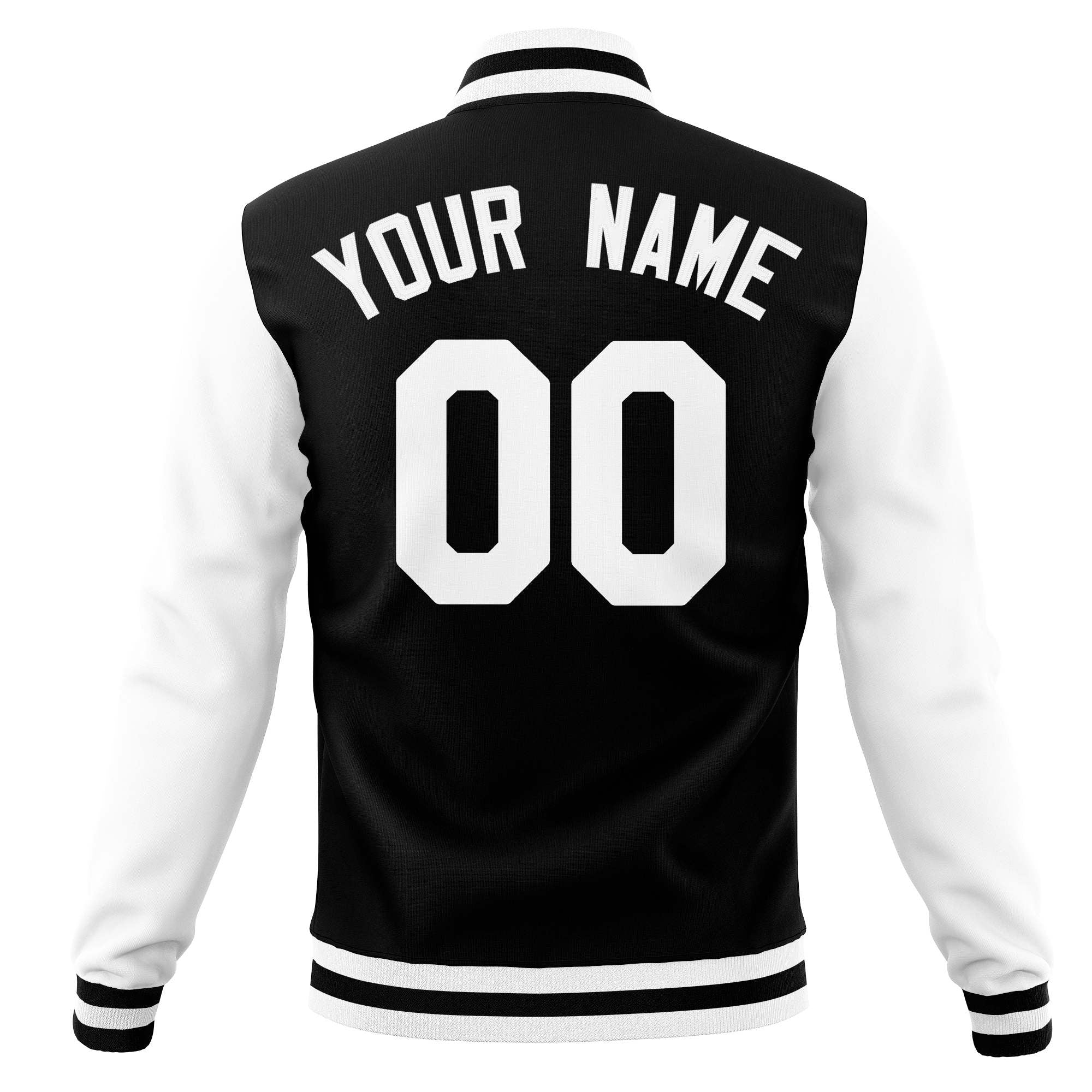 Custom Varsity Letterman Jackets Personalized Baseball Coats Full-Snap with Raglan Sleeves