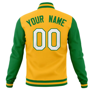 Custom Varsity Letterman Baseball Jackets Personalized Full-Snap Stitched Coats for Men Women