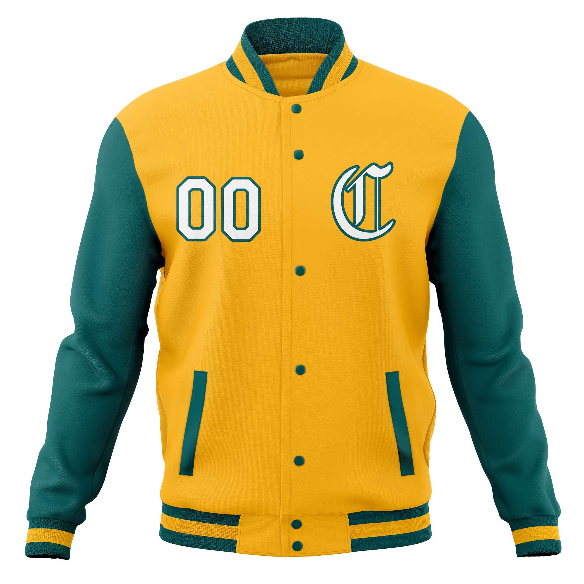 Custom Varsity Letterman Baseball Jackets Personalized Full-Snap Stitched Coats for Adults