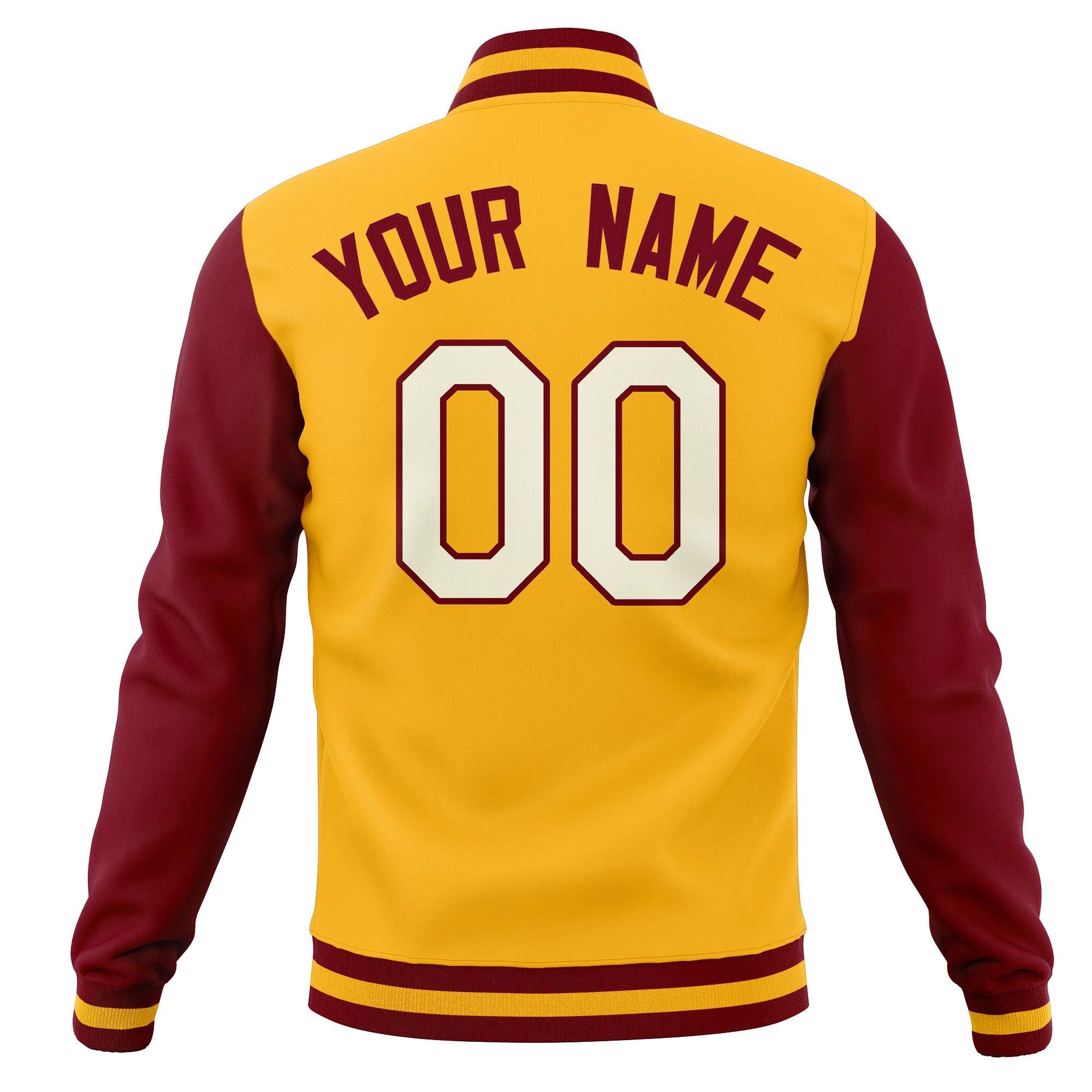 Custom Varsity Letterman Baseball Jackets Personalized Full-Snap Stitched Coats for Adults