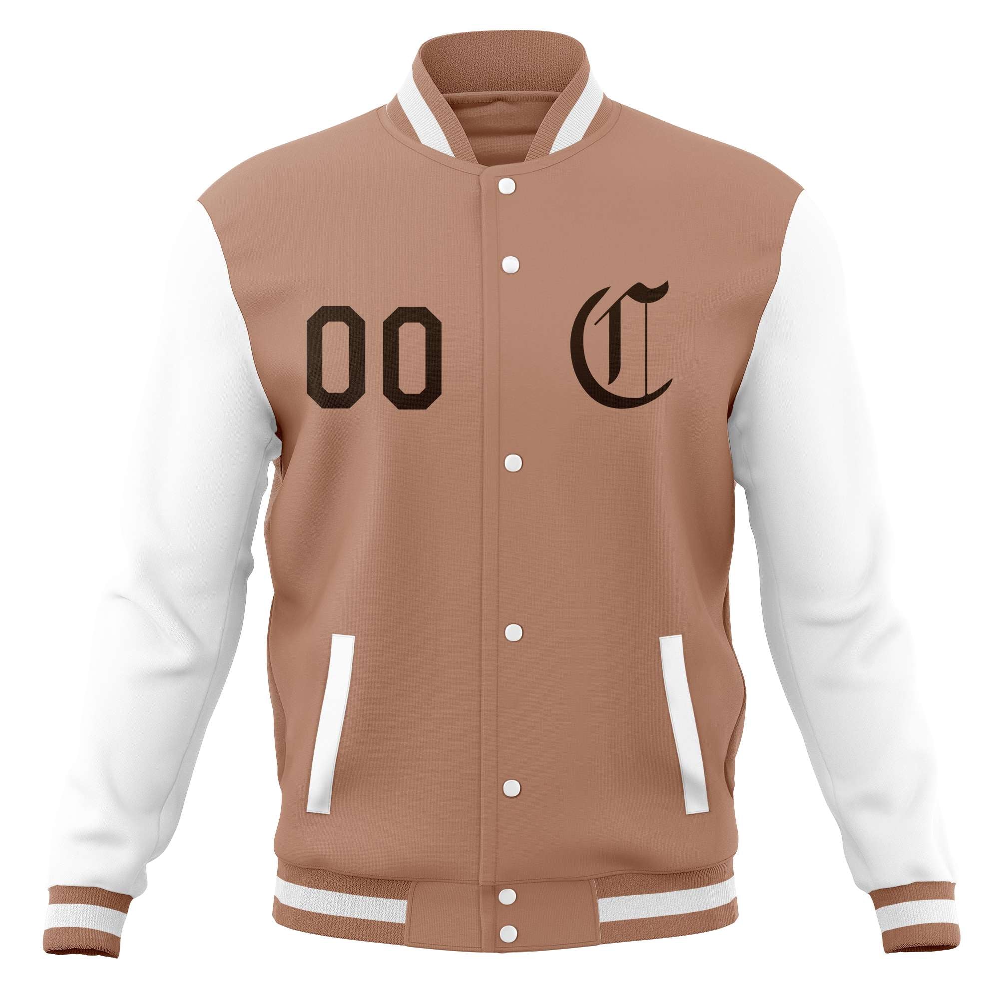 Custom Full-Snap Baseball Coats Personalized Varsity Letterman Jackets with Raglan Sleeves