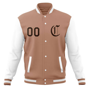 Manteaux de baseball personnalisés à bouton-pression Vestes Letterman universitaires personnalisées avec manches raglan