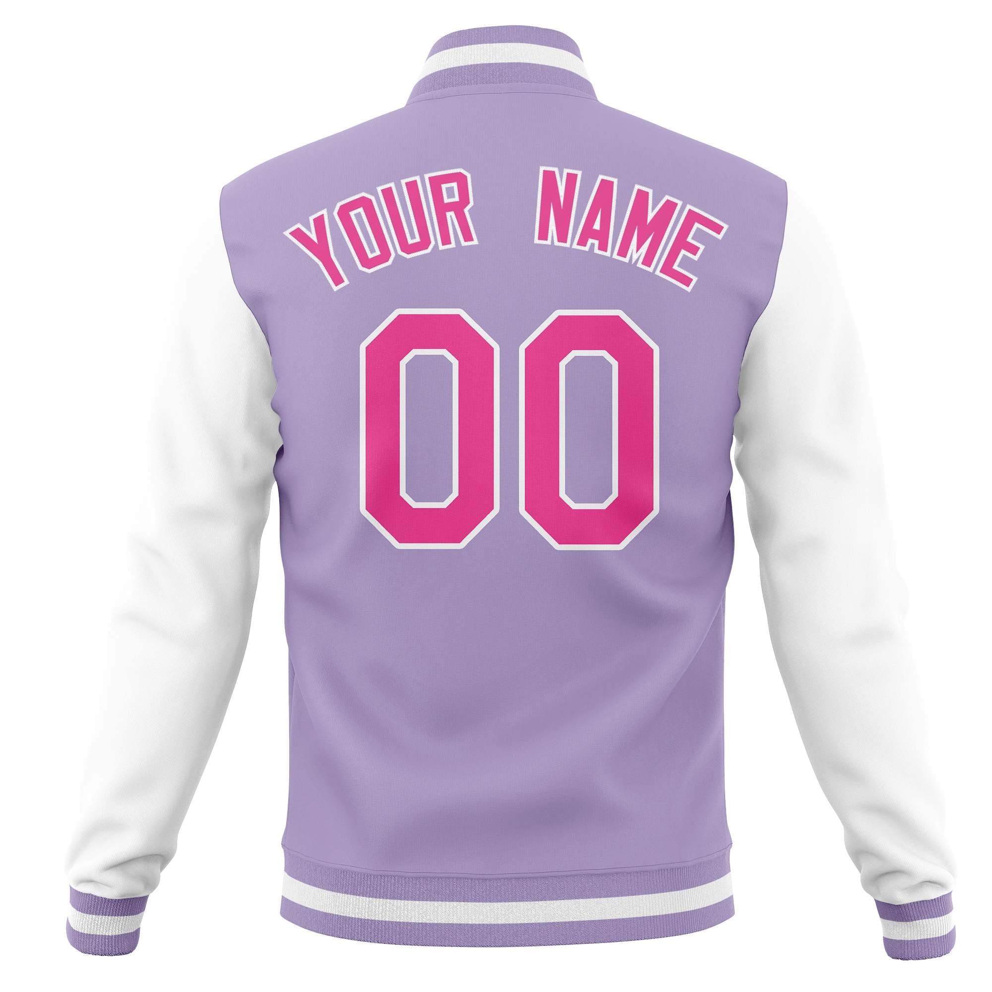 Custom Varsity Letterman Jackets Personalized Baseball Coats Full-Snap with Raglan Sleeves