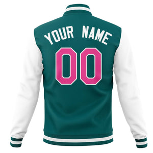 Custom Varsity Letterman Baseball Jackets Personalized Full-Snap Stitched Coats for Men Women