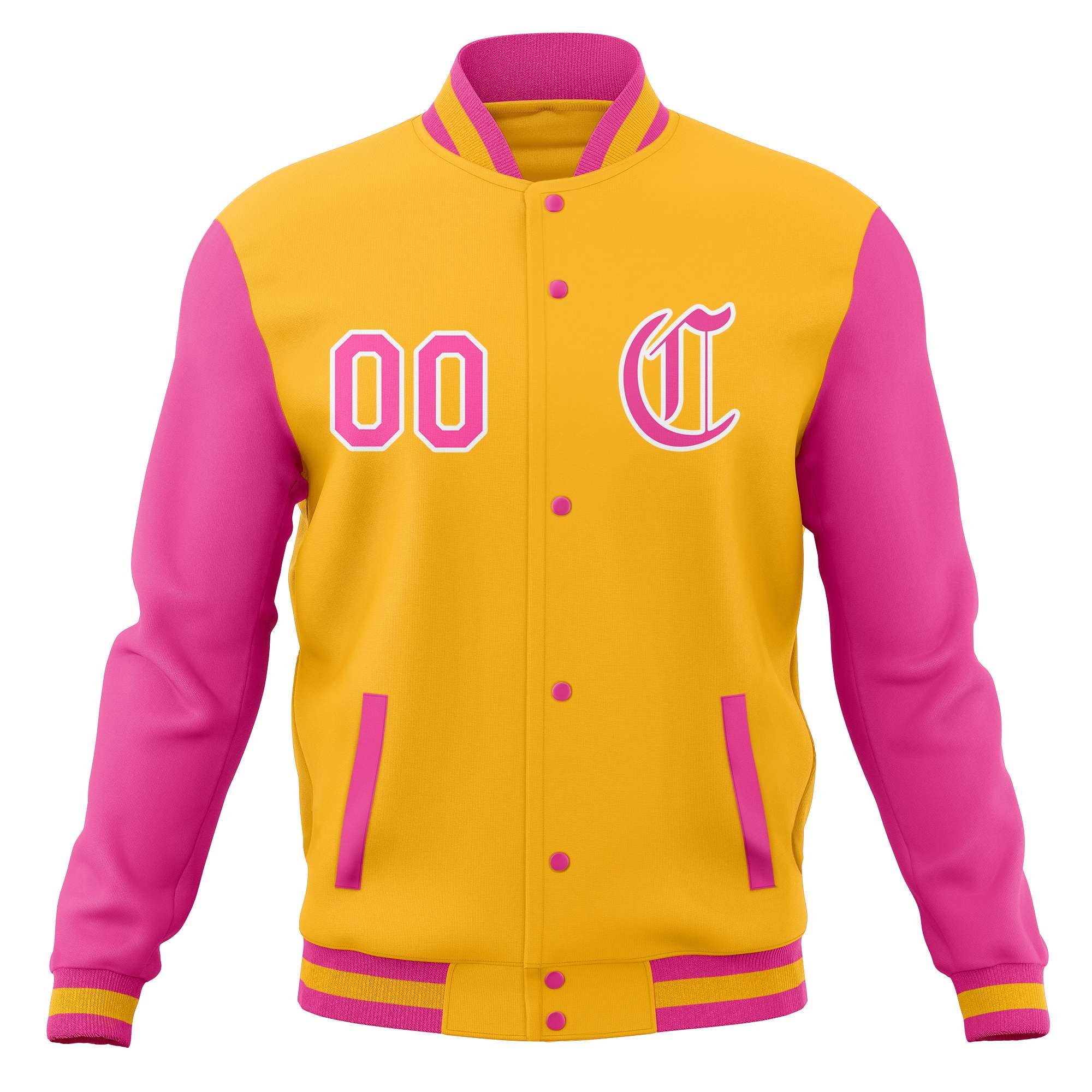 Custom Full-Snap Baseball Coats Personalized Varsity Letterman Jackets with Raglan Sleeves