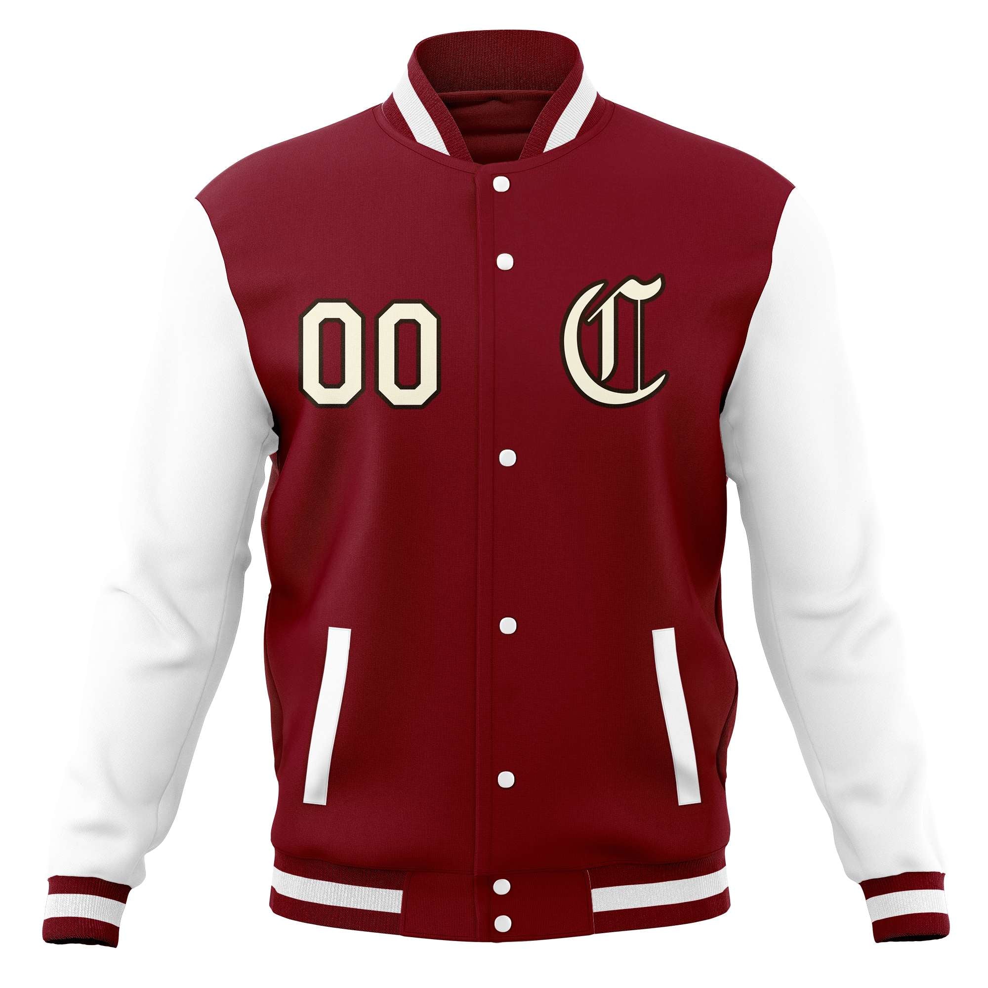 Custom Varsity Letterman Baseball Jackets Personalized Full-Snap Stitched Coats for Men Women