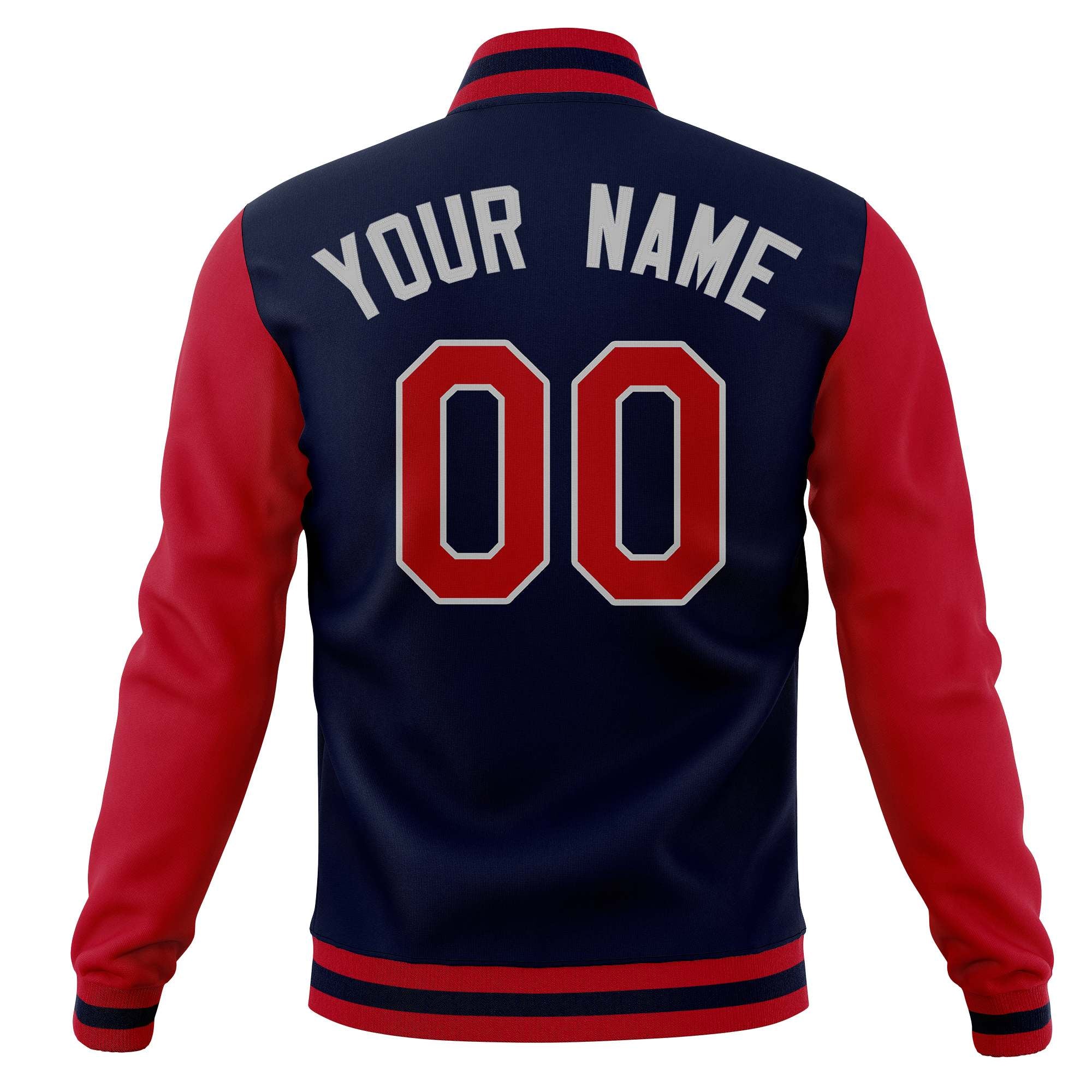 Custom Full-Snap Baseball Coats Raglan Sleeves Varsity Letterman Jackets