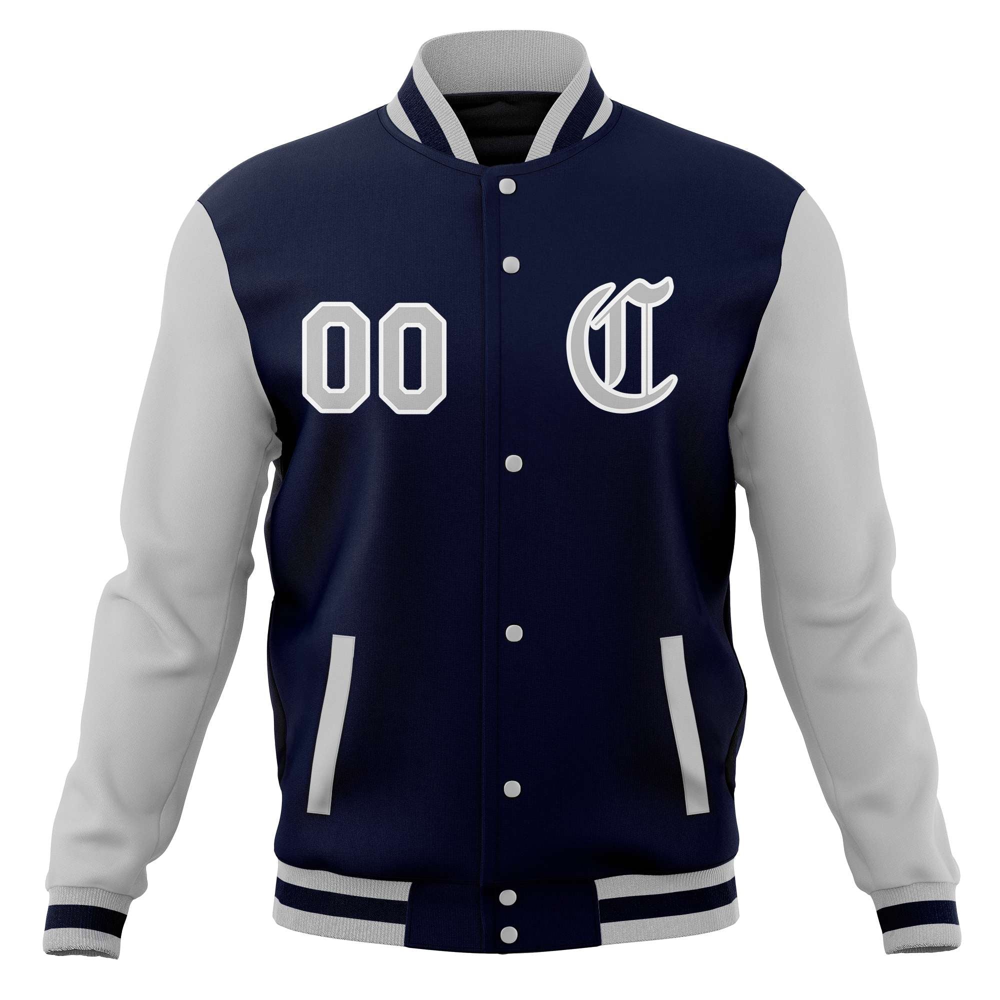 Custom Full-Snap Baseball Coats Personalized Varsity Letterman Jackets with Raglan Sleeves