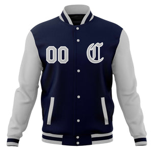 Manteaux de baseball personnalisés à bouton-pression Vestes Letterman universitaires personnalisées avec manches raglan