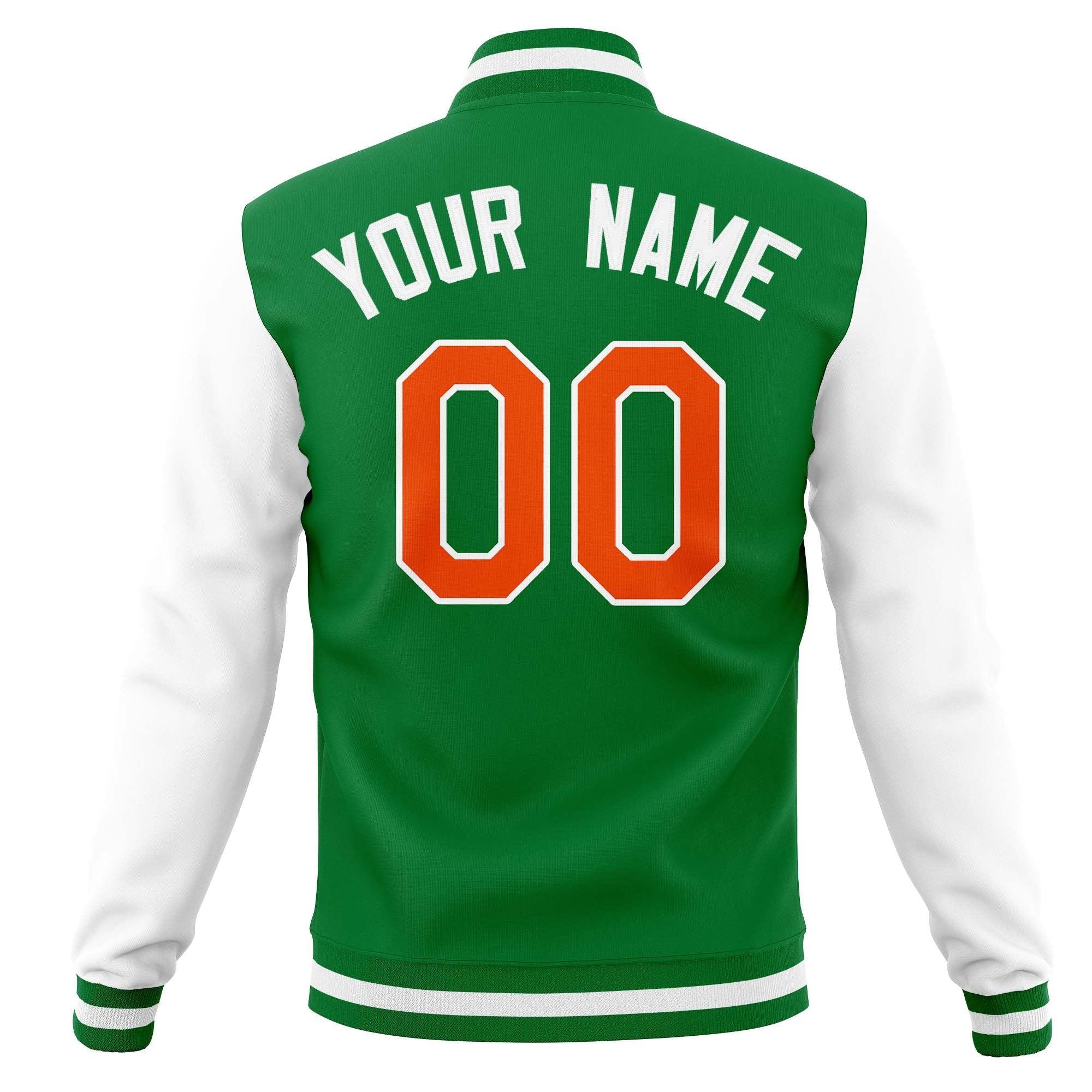 Custom Varsity Letterman Baseball Jackets Personalized Full-Snap Stitched Coats for Adults