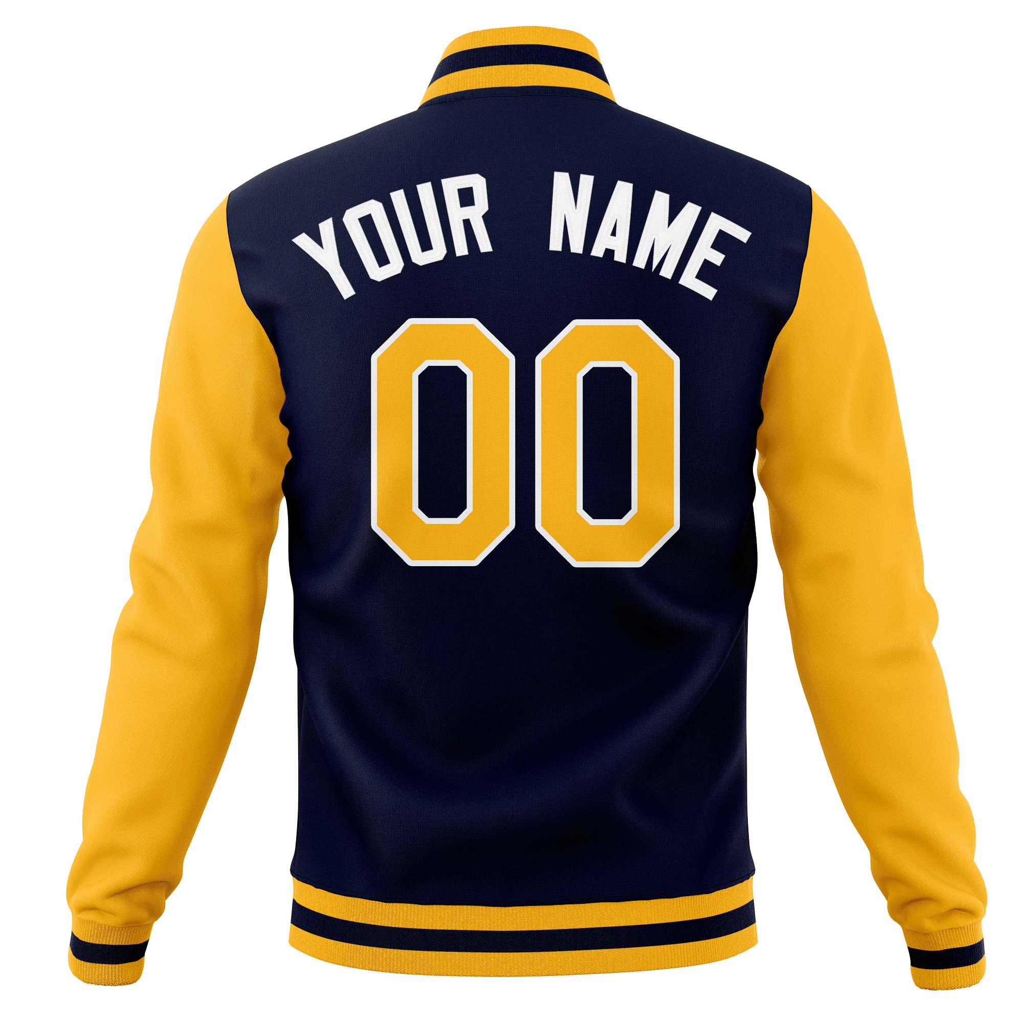 Custom Varsity Letterman Baseball Jackets Personalized Full-Snap with Raglan Sleeves