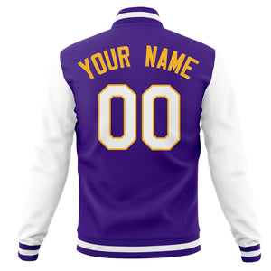 Custom Varsity Letterman Baseball Jackets Personalized Full-Snap Stitched Coats for Men Women